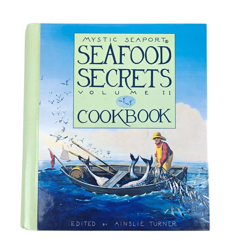 Mystic Seaport Seafood Secrets Cookbook Connecticut Local Ethnic Recipes Vintage